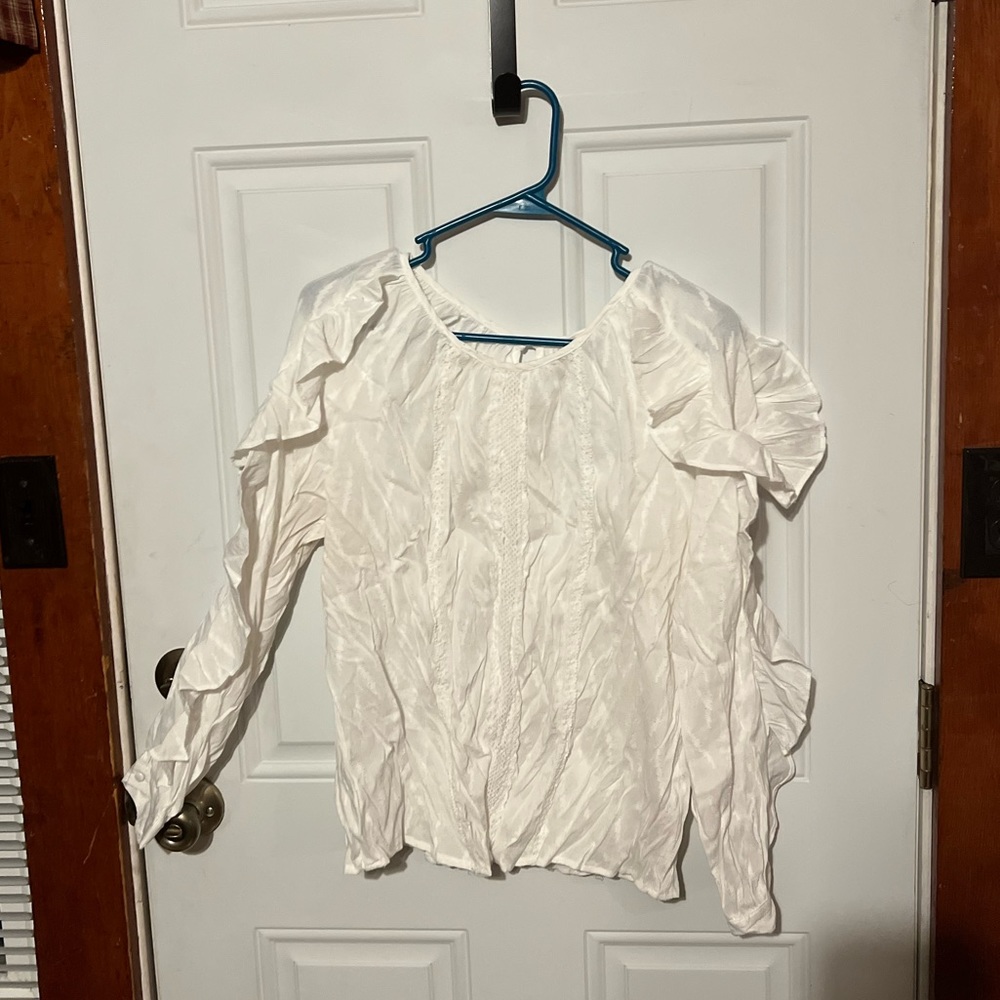 Ruffle Sleeve Blouse